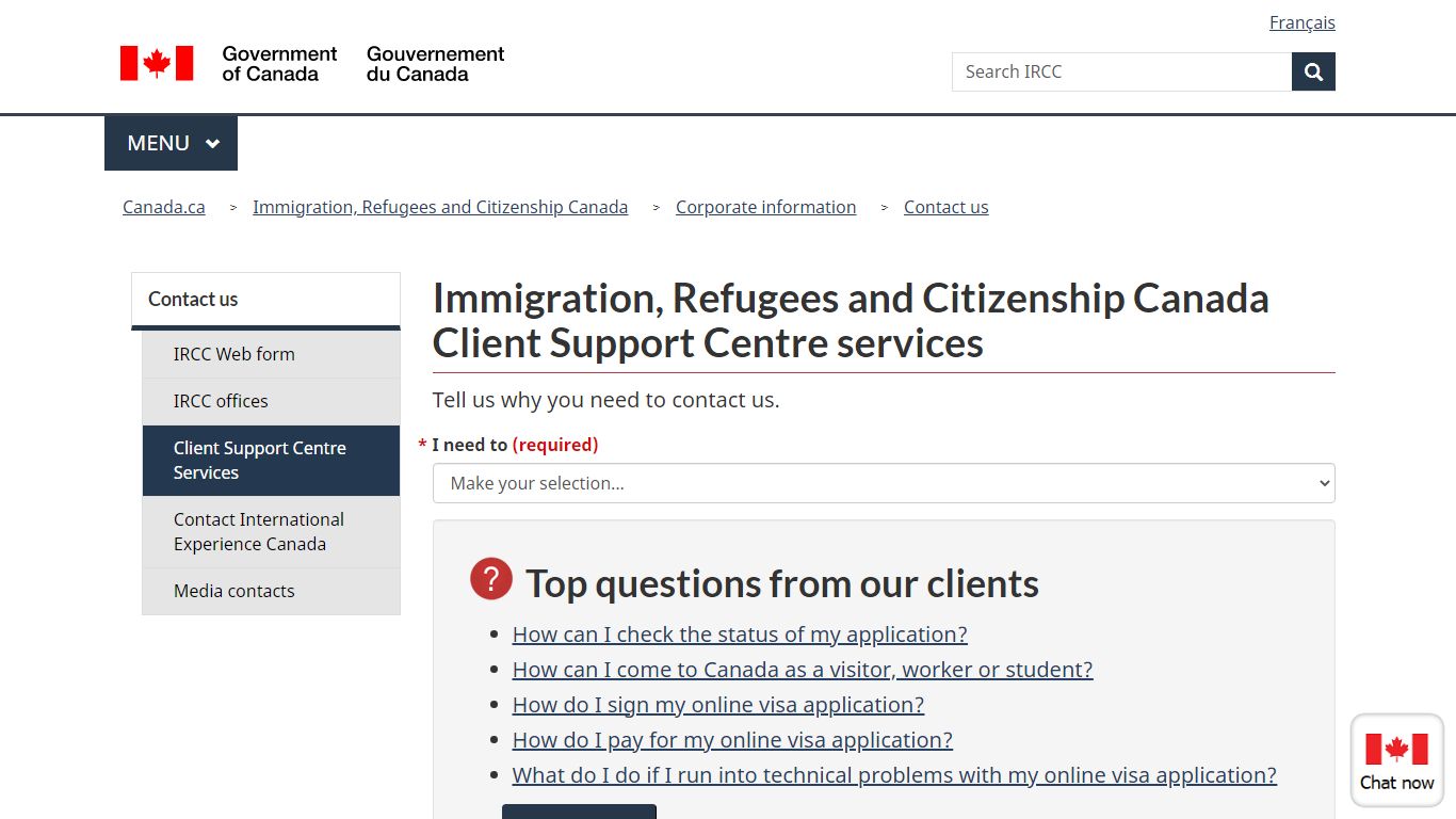 Client Support Centre services — Immigration, Refugees and Citizenship ...